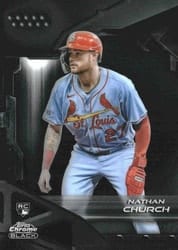 2026 Topps Chrome Black Base Set Nathan Church #46 card
