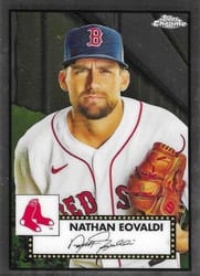 2021 Topps Chrome Platinum Anniversary Base Set Nathan Eovaldi #244 card