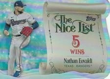 2024 Topps Holiday Making the Nice List Nathan Eovaldi #MNL-20 card