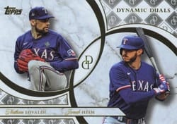 2024 Topps Dynamic Duals Base Dual Autographs Nathan Eovaldi / Jonah Heim #10A card