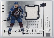 2021-22 Upper Deck Premier 20th Anniversary Jersey Nathan MacKinnon #AJ-NM card