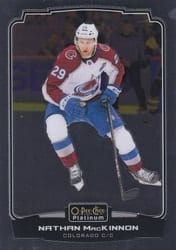 2022-23 O-Pee-Chee Platinum Base Set Nathan MacKinnon #17 card