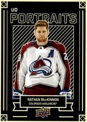 2022-23 Upper Deck UD Portraits Nathan MacKinnon #P-25 card