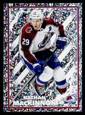 2022 Topps NHL Sticker Nathan MacKinnon #123 card