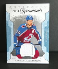 2023-24 Upper Deck Artifacts NHL Remnants Nathan MacKinnon #NR-NM card