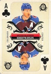2024-25 O-Pee-Chee Playing Cards Nathan MacKinnon #A♣ card