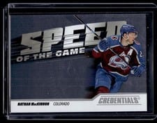 2024-25 Upper Deck Credentials Speed of the Game Stars Nathan MacKinnon #SG-NM card