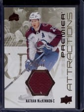 2024-25 Upper Deck Premier Premier Attractions Jersey Nathan MacKinnon #PA-NM card