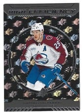 2025-26 SPx High Efficiency Nathan MacKinnon #HE-9 card
