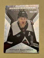 2025-26 Upper Deck Black Diamond Diamond Stars Nathan MacKinnon #BDS-NM card