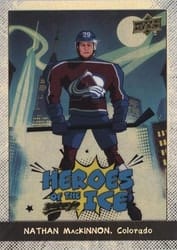 2025-26 Upper Deck MVP Heroes of the Ice Achievements Nathan MacKinnon #HI-5 card