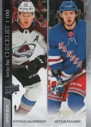 2020-21 Upper Deck Base Set Nathan MacKinnon/Artemi Panarin #199 card