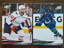 2024 Upper Deck Nathan MacKinnon / Auston Matthews Deluxe #449 card