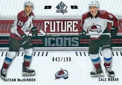2019-20 SP Authentic Base Set Nathan MacKinnon/Cale Makar #124 card