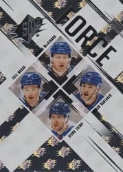 2024-25 SPx Force Nathan MacKinnon/Cale Makar/Mikko Rantanen/Devon Toews #SF-MMRT card