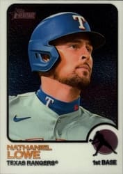 2022 Topps Heritage Chrome Nathaniel Lowe #608 card