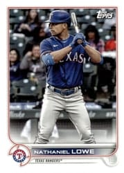 2022 Topps Mini Base Set Nathaniel Lowe #551 card