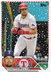 2023 Topps Holiday Base Set Nathaniel Lowe #H165 card