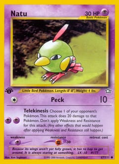 Neo Genesis Natu #67 card