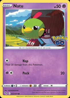 Pokémon GO Natu #32 card