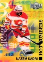 2022-23 SkyBox Metal Universe Hot Numbers Nazem Kadri #HN-28 card