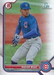2022 Bowman Draft Base Set Nazier Mule #BD-77 card
