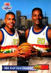 1992-93 Upper Deck Base Set NBA Draft Card Checklist (Bryant Stith / LaPhonso Ellis) #21 card