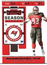 2019 Panini Contenders Base Set Ndamukong Suh #83 card