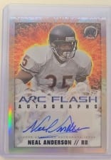 2024 Topps Resurgence Arc Flash Autographs Neal Anderson #AFA-NA card