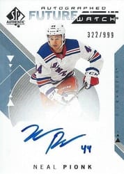 2018-19 SP Authentic Base Set Neal Pionk #183 card
