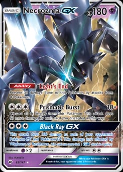2017 Burning Shadows Necrozma-GX #63 card