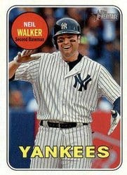 2018 Topps Heritage Base Set Neil Walker #708 card