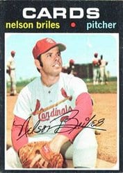 1971 Topps Base Set Nelson Briles #257 card