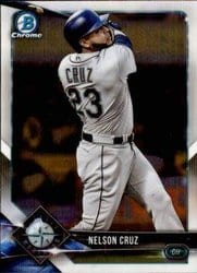 2018 Bowman Chrome Base Set Nelson Cruz #9 card