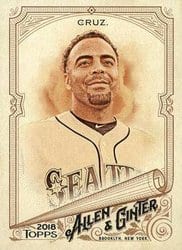 2018 Topps Allen & Ginter Base Set Nelson Cruz #72 card