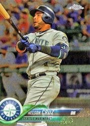 2018 Topps Chrome Base Set Nelson Cruz #114 card