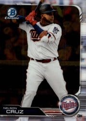 2019 Bowman Chrome Base Set Nelson Cruz #70 card