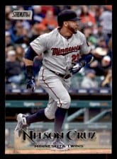 2019 Stadium Club Nelson Cruz Black Foil #169 card