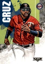 2019 Topps Fire Base Set Nelson Cruz #104 card