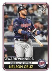 2020 Topps Big League Base Set Nelson Cruz #280 card