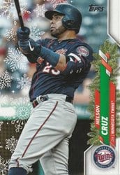 2020 Topps Holiday Base Set Nelson Cruz #HW157 card