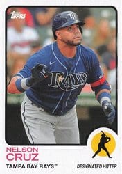 2021 Topps Archives Base Set Nelson Cruz #107 card