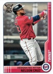 2021 Topps Big League Base Set Nelson Cruz #214 card