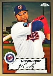 2021 Topps Chrome Platinum Anniversary Base Set Nelson Cruz #227 card