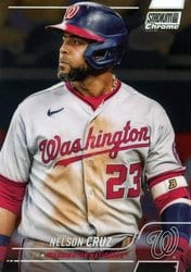2022 Stadium Club Chrome Base Set Nelson Cruz #145 card