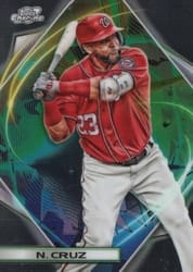 2022 Topps Cosmic Chrome Base Set Nelson Cruz #7 card