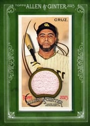 2023 Topps Allen & Ginter Framed Mini Relics Nelson Cruz #MFR-NC card
