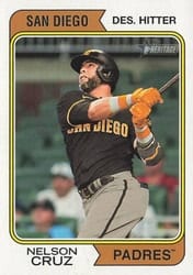 2023 Topps Heritage Base Set Nelson Cruz #76 card