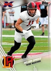 2020 Topps XFL Base Set Nelson Spruce #136 card