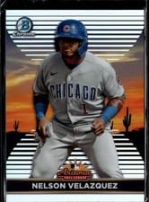 2022 Bowman Chrome 2021 AFL Fall Stars Nelson Velazquez #AFLS-1 card